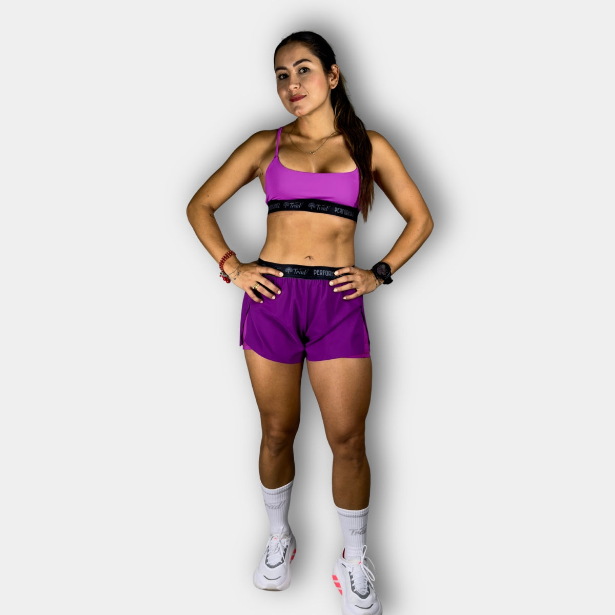 Pantaloneta Deportiva Licra M 228018 Morado