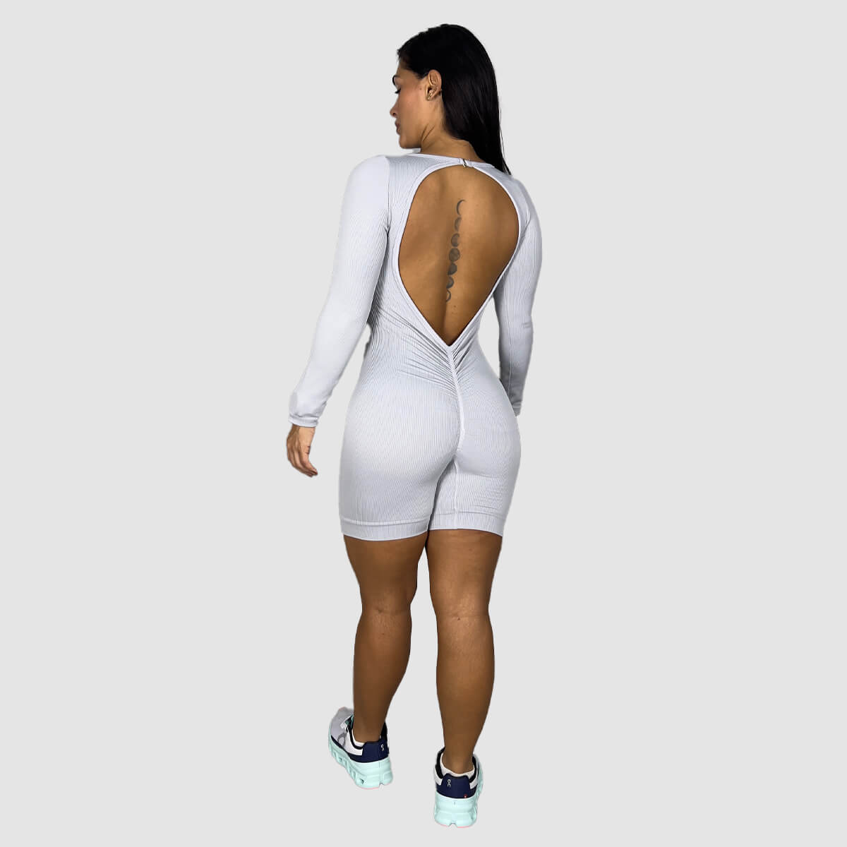 Enterizo Manga Larga Seamless T0280D