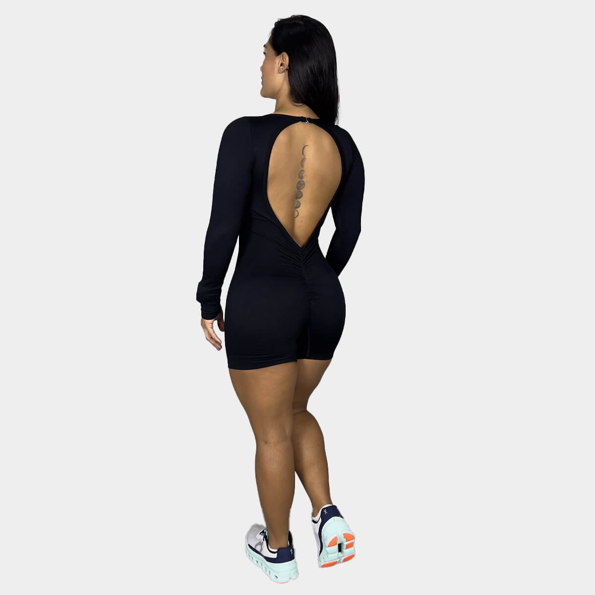 Enterizo Manga Larga Seamless T0280D