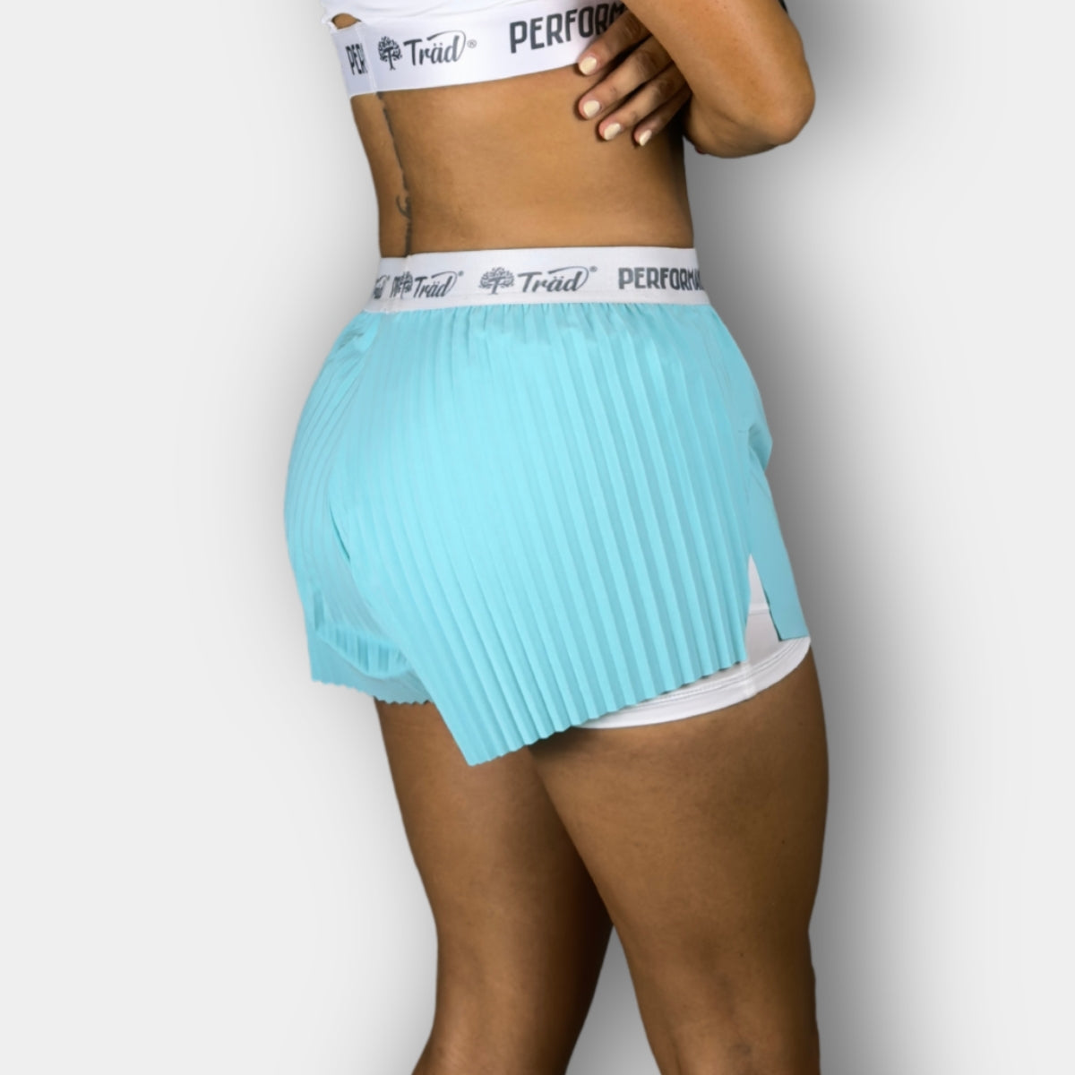 Pantaloneta Deportiva Licra M 228017 Azul Claro