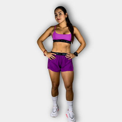 Pantaloneta Deportiva Licra M 228018 Morado
