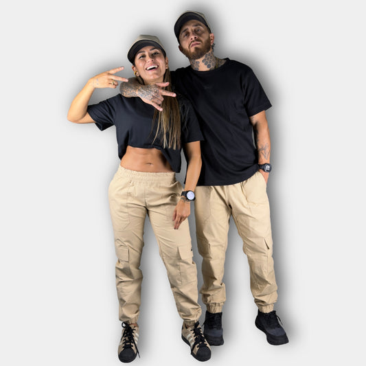 Pantalón Cargo 228043 Beige