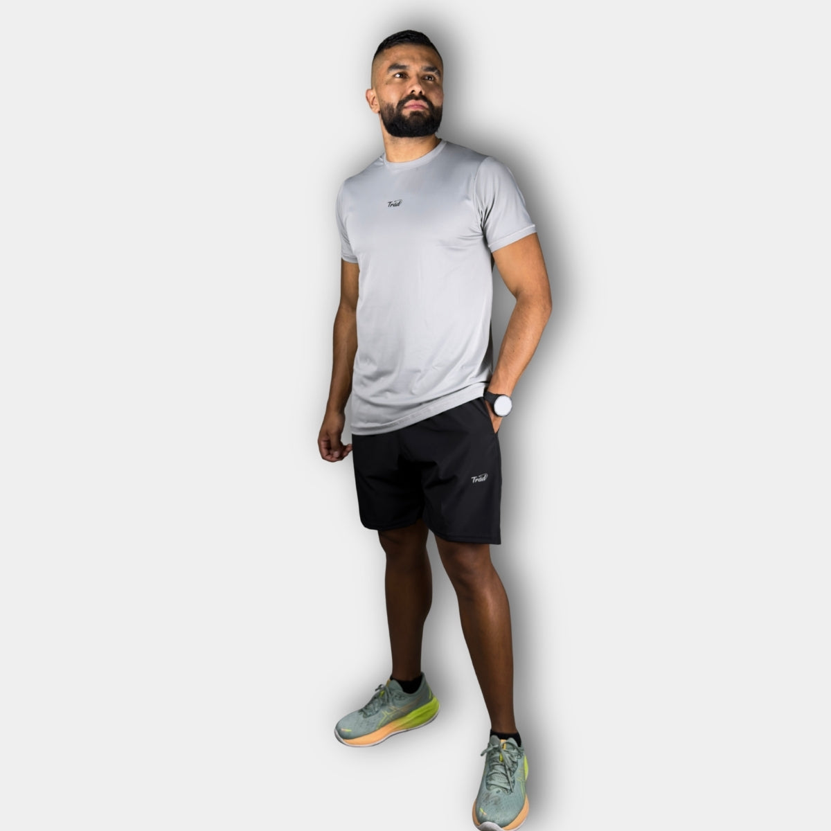 Camiseta Deportiva 228075 Gris Claro