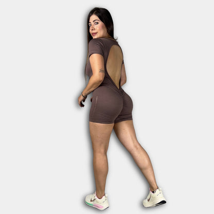 Enterizo Corto Mangas Seamless T0310D